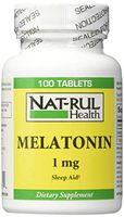 Natrul Health Melatonin 1mg restful Sleep Aid Tablets - 100 ea
