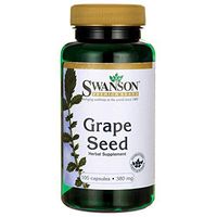 Swanson Grape Seed Heart Antioxidant Free Radicals Healthy Blood Pressure Support Polyphenols OPCS (Oligomeric Proanthocyanidins) Herbal Supplement 380 mg 100 Capsules (Caps)