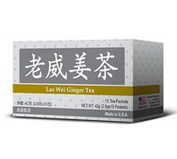 Lao Wei Ginger Tea Helps Increase Energy and Antioxidant Level 15 Bags Made in USA