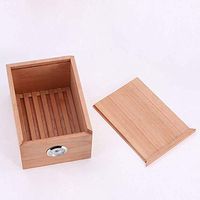 Jolly Cigar Humidor Case with Humidifier and Hygrometer, Spanish Cedar Wood (Holds Up to 30 Cigars)