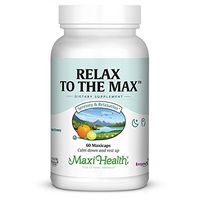 Maxi Health Relax to The Max - Stress Formula - Vitamin C & Calcium - 60 Capsules - Kosher