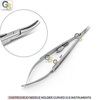 CASTROVIEJO NEEDLE HOLDER 9" CURVED G.S INSTRUMENTS