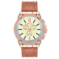 Mens Watches,Fxbar Fashion Leather Men's Quartz Watch Charming Luxury Casual Watch Clock Bracelet Watches (C)