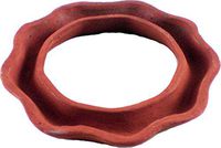 Cultural Exchange New Age Terracotta Scented Oil Burner Light Ring [Pack of 2 - Tan - 3.5"]