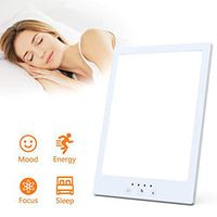 Led Light Therapy Lamp,UV Free 10,000 Lux Bright White,Timer, Touch Control Function,Standing Bracket for Home,Office and Dorm Room