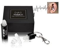 High Fidelity silicone earplugs Suitable for Motorcycle Flying Construction Hunting swimming Reusable ear plugs- 2 pairs