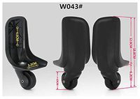 Ownstyle One Pair Spinner Wheels Replacement Luggage Wheels Universal Wheel Supply Repair Suitcase Universal Wheels (W043)
