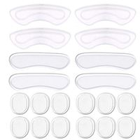 Heel Grips, 8PCS Heel Inserts, 12PCS Shoe Inserts, Gel Heel Cushion Inserts for Women Men, Adhesive Shoe Pads for Loose Shoes, Heel Slipping, Rubbing