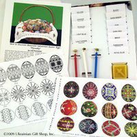 Super Color Kit for Decorating Ukrainian Easter Eggs (Delrin Kistky) by Ukrainian Gift Shop