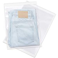 Spartan Industrial || 1000 Count - 12” X 15” Self Seal Clear Cello Cellophane Resealable Poly Bags for Packaging, Clothing & T Shirts (More Sizes Available) - Reinforced