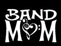 CCI Band Mom Decal Vinyl Sticker|Cars Trucks Vans Walls Laptop| White |5.5 x 3.5 in|CCI1360