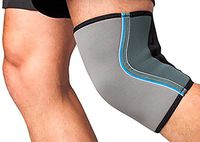 Neoprene Knee Brace, Best Knee Support Sleeve, Functional Knee Wrap, Love It Or Your Money Back! Perfect for Men Or Women, Running Or Lifting! Compression Kneebrace -by Nights Compression (Large)