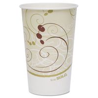 SOLO Cup Company Paper Cold Cups, 16 oz., Symphony Design, 50/Bag - 20 sleeves of 50 cups. 1000 per case.