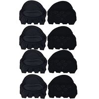 Women's Forefoot Pads,Fingerless Half Socks Five Toes Floor Socks Foot Care Soft Pad (4 Pairs Black)