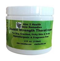 Double Strength TheraCream With 20% Urea 4 oz Natural Soothing Relief For Dry Cracked Flaky Skin As Well As Eczema, Psoriasis, Dermatitis & Rashes