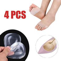 Metatarsal Pads for Women & Men Callous Pads for Feet Neuroma Sesamoiditis Forefoot Ball of Foot Cushions Bunion Cushion Inserts Silicone Gel Shoe Heel Pad for Sore Feet Pain Relief (4 Pcs)