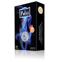 Pufai Disposable Cigarette Filters Tar Guard Blocker Compatible 8mm Regular 20 Piece Box Dark