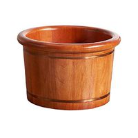 Foot Tub，Natural Wood Foot Tub for Soaking Feet，Foot Spa Wooden Tub，Oak Foot Basin Wooden Bucket， Foot Soaking Barrel Bucket