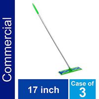 P&G Professional Heavy Duty Sweeper Mop by Swiffer Professional, 17-inch Wide Duster, Ideal for Industrial or Commercial use on Hardwood, Tile or for Hand Dusting (Case of 3) - 10037000371080