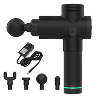 Dymoly Handheld Personal Muscle Massage Gun, Deep Tissue Massager,Powerful Cordless Percussion Massage Gun, Portable Massage Device with 4 Massage Heads,Featuring Quiet Glide Technology