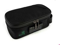 Smell Proof Bag Compact for Travel | Includes All Accessories All-in-ONE | Bluntly Co."Kuro" Discreet Travel Case | Great Vacation Essential