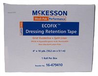 McKesson Ecofix Dressing Retention Tape 4"X10 Yards Latex Free Soft Cloth Non Woven