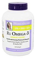 Rx Omega 3 Women's Blend Fish Oil with Evening Primrose Flaxseed (120 Softgels)