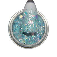 Meidexian888 DIY Glitter Sequins Shiny Nail Art Tips Stickers Acrylic (D)