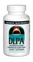 Source Naturals DLPA DL-Phenylalanine 375 mg Supports An Alert State - 120 Tablets