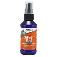 NOW Supplements, Silver Sol 10 PPM with Elemental Silver and Deionized Water, Liquid, 4-Ounce