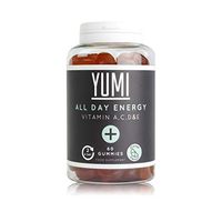 YUMI - All Day Energy Multivitamin Vegan Supplement Gummies with Vitamin A,C,D & E - 60 Vegan Vitamin Gummies