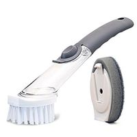 All-Purpose Scrubber Sponge Soap Dispensing Palm Brush All-Purpose Scrubber