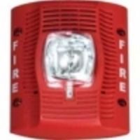 System Sensor SR SpectrAlert Wall-Mt Selectable Strobe 12/24V, Red