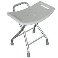 Shower Stool Height Adjustable Foldable Non-slip Aluminium Bath / Shower Chair