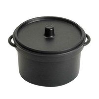 Zappy Disposable Heavyweight Plastic 2.7oz Mini Crock Pot Black Tasting Sample Bowl Mini Soup Bowls with Handles and Lids Dessert Cups (20Ct Crock Pots)