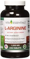 Vita Essentials L-arginine 1000 Mg Tablets, 240 Count