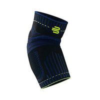 Bauerfeind Sports Elbow Support - Breathable Compression Elbow Brace - Contoured Pads for Inner and Outer Elbow Protection Against Joint Pressure - Air Knit Fabric Washable and Durable (Black, Small)