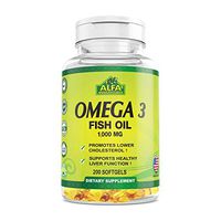 Alfa Vitmains Omega 3 1000 Mg Softels, 200 Count
