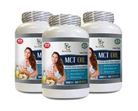 Appetite suppressant Energy Booster - MCT Oil 3600 MG - Medium Chain TRIGLYCERIDES - 100% Pure - mct Oil Low Calorie - 3 Bottles 450 Softgels