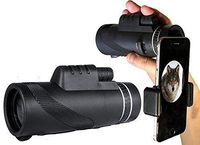 Monocular Telescope High Power 10x42 Prism Quick Smartphone Holder, Waterproof Fog- Proof Shockproof Scope and BAK4 Prism FMC for Bird Watching Hunting Camping Travelling Wildlife Secenery