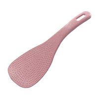 Fiesta 1pc New Wheat Straw Kitchen Tool Korean Eco-Friendly Colorful Fashion Kitchen Supplie Ladle Non Stick Rice Paddle Meal Spoon: Pink