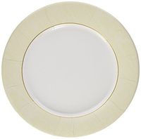 Entertaining with Caspari Moire Dinner Plates (8 Pack), Ivory