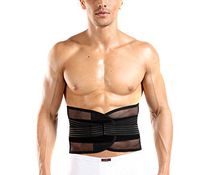EUBUY Double Adjust Lower Back Brace Unisex Lumbar Support Belt Back Pain Relief Abdomen Binder for Men Women - Great for Work Sport and Exercise