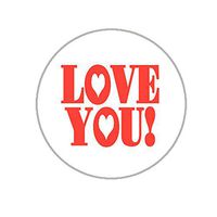 Love You Envelope Seals - 1.2" Stickers - 144 Love Stickers