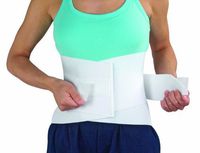 DMI Adjustable Lumbar Support Back Brace, White, X-Large