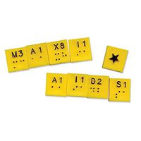 Extra Yellow Tiles - Braille Scrabble- Bag of 100
