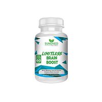 Sundhed Natural Limitless Brain Boost (60 caps) - Memory, Focus, Mental Clarity - Nootropics Scientific Formula for Enhance Performance, Super Ginkgo Biloba, St John Wort Extract, DMAE