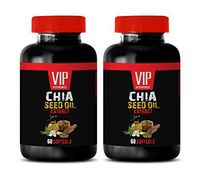 Brain Support Vitamins - CHIA Seed Oil Extract Complex - chia Seed Oil Pills - 2 Bottles (120 Softgels)