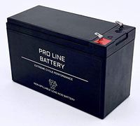 PRO1280 Rechargeable Sealed Lead Acid 12 Volt 8 Amp Hour Battery by Pro Line Battery