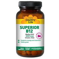 Country Life Vitamins Superior B-12 Lozenges 50 Ct 1-Ea